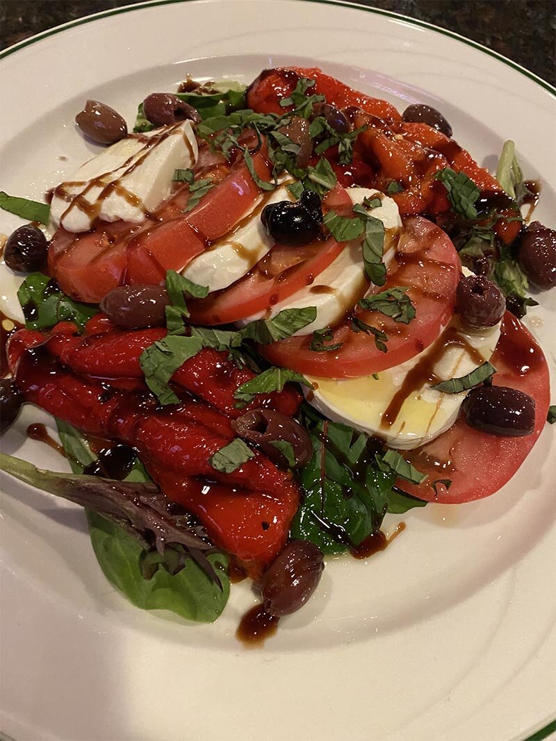 Fresh mozzarella and tomato salad
